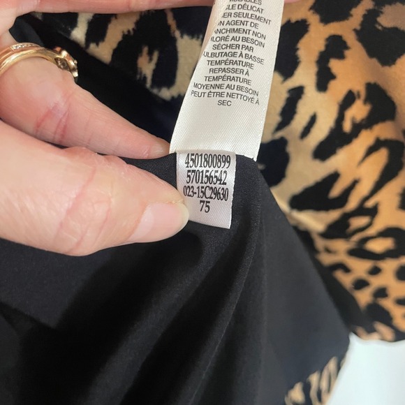 Chicos Leopard Print Velvet Blazer Jacket Women's Size 1 Medium Open Front - Picture 5 of 8